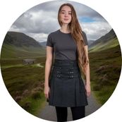 Women Denim Kilt 