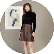 Ladies Leather Skirt