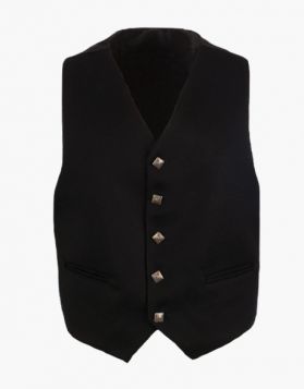 Black Argyll Kilt Vest