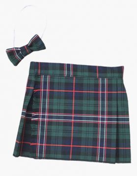 Children Scottish National Tartan Kilt and Bow Tie - Front Image 