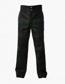 Clan Black Watch Tartan Trousers - Front Image 