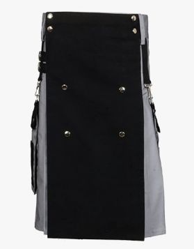 GREY & BLACK UTILITY HYBRID KILT