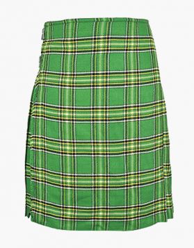 Irish Green Tartan Kilt.- front image