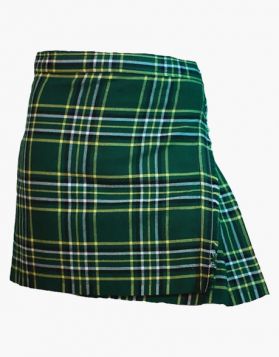 Irish National Women Tartan Mini Kilt - front Image