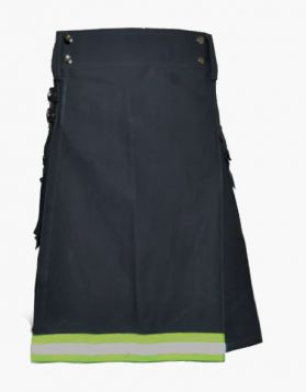  Mens Black Firefighter Utility Kilt