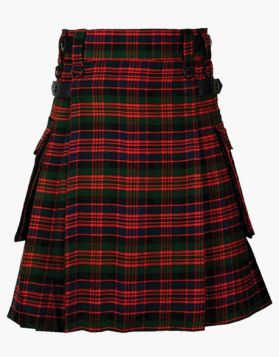 Mens Macdonald Tartan Utility Kilt - Front Image