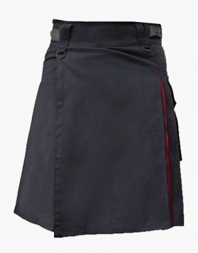 Modern Black and Red Hybrid Kilt