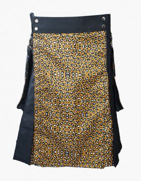 Modern Leopard with Black Hybrid Kilt - Front Image