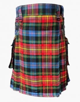 Modern LGBT Tartan Utility Kilt - Front Image