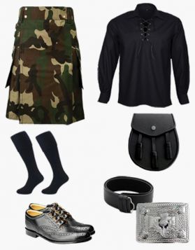 Modern Woodland Camo Utility Kilt Deal