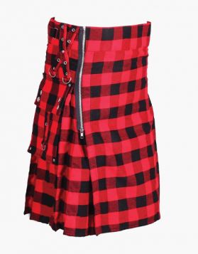 Rob Roy Tartan Utility Kilt with Zip Closure - Front Image 