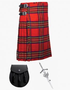 Royal Stewart 3 Piece Kilt Package