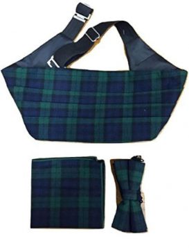 Tartan Cummerbund, Bow Tie & Handkerchief Set 