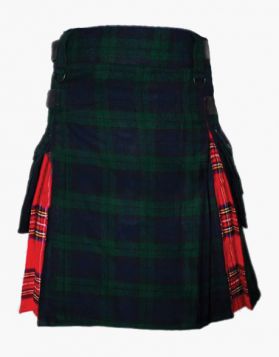 Traditional Black Watch with Royal Stewart Hybrid Kilt