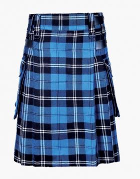 Traditional Ramsay Blue Tartan Utility Kilt