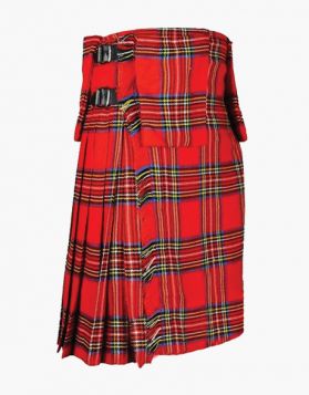 Traditional Royal Stewart Tartan Utility Kilt with Pockets