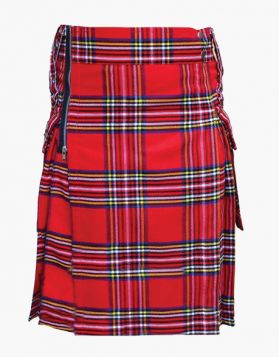 Traditional Royal Stewart Zipper Tartan Utility Kilt