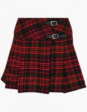 Women's Macdonald Tartan Skirt Kilt- Front Image 