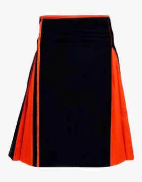 Black and Orange Classic Hybrid Kilt
