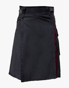 Black and Red Hybrid Kilt for Women