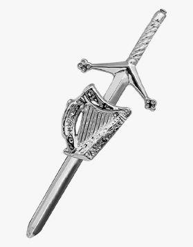 IRISH HARP KILT PIN 