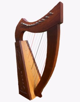 Irish Rosewood Celtic 12 String Lyre Harp