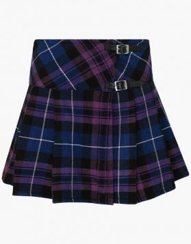 Ladies Pride of Scotland Tartan Mini Skirt Kilt- Front Image 
