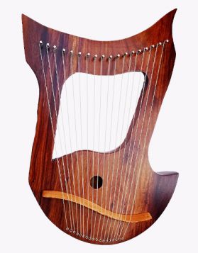 Lyre Harp with 18 Metal Strings