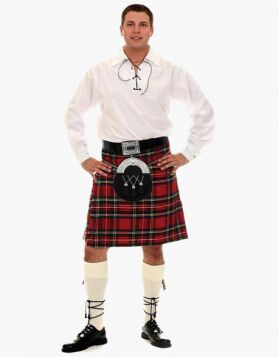 Mens Casual Kilt Outfit 7-Piece Package
