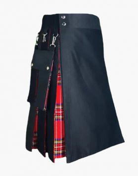 Royal Stewart Tartan Hybrid Kilt with Detachable Pockets- Front Image  
