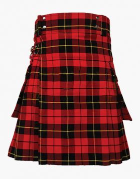 Wallace Tartan Kilt With Utility Style- Front Image