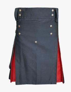Black and Red Hybrid Kilt 