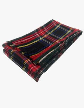 Black Stewart Tartan Kilt Sash
