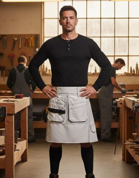 Carhartt White Work Utility Kilt- Front Image