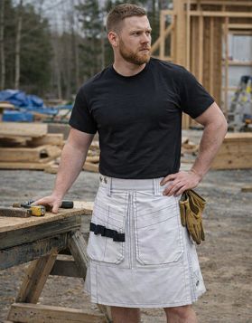 Carhartt White Work Utility Kilt- Front Image