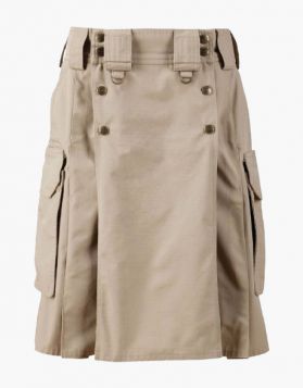 Khaki Combat Tactical Utility Kilt