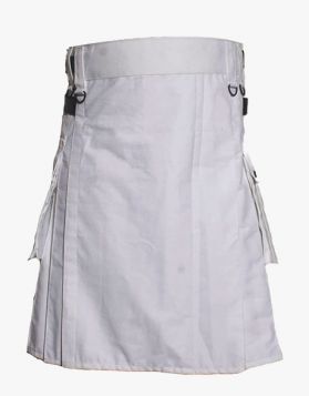 LAUTREAMONT WHITE UTILITY KILT