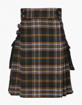  Men Heritage of Ireland Tartan Utility Kilt - Front Image 