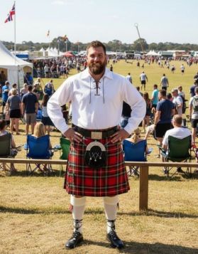 Mens Casual Kilt Outfit 7-Piece Package