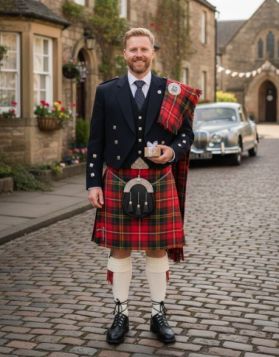 Prince Charlie Modern Hay Tartan Kilt Outfit