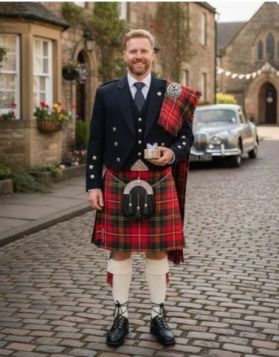 Prince Charlie Modern Hay Tartan Kilt Outfit