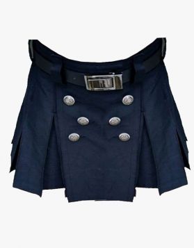 WOMEN'S SHORT LENGTH CARGO UTILITY KILT
