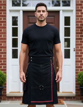 Standard Black Utility Kilt