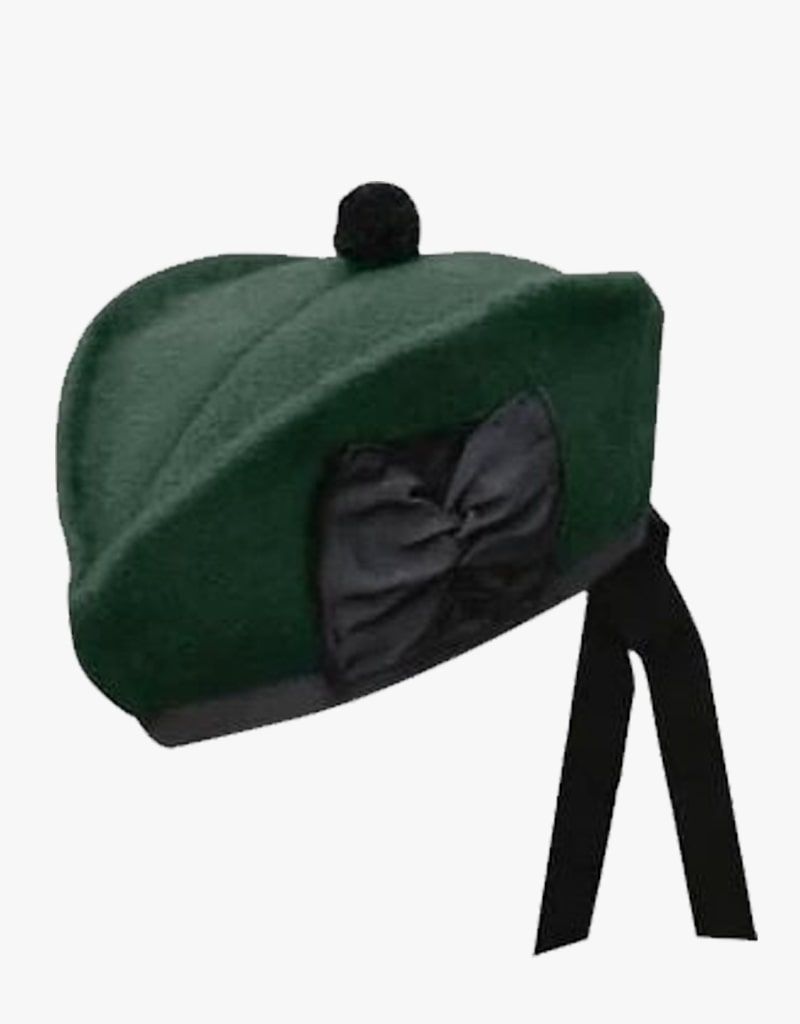 100% Pure Wool Scottish Balmoral Diced Hat - Red, White & Black Traditional Cap