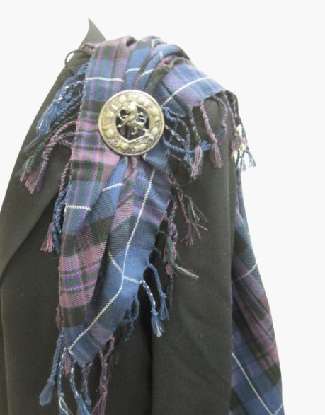 The Scotland Kilt Company Tartan Fly Plaid - 44" Square Acrylic Fringe Plaid For Kilts - View #5