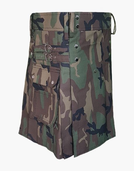 Woodland Camo Tactical Utility Kilt